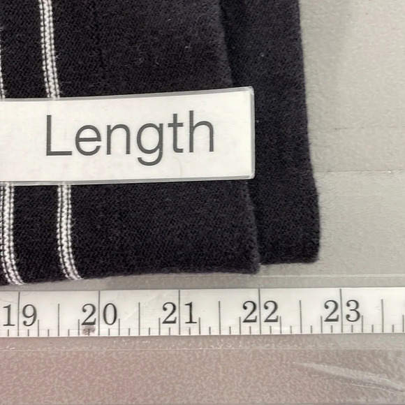 Anthropologie Field Flower Sweater Women's XL X Large Black White Stripe Crochet - Picture 13 of 13